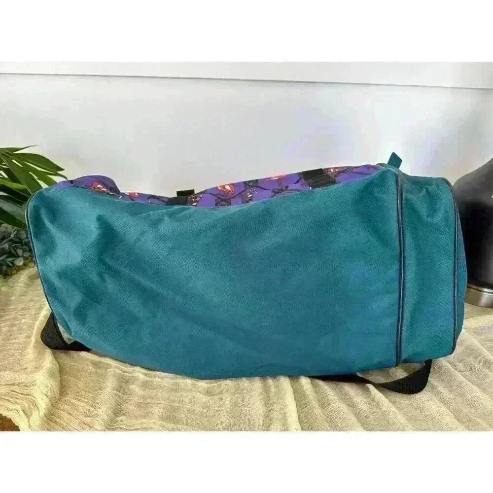 90s Bold Bossi‎ Active Equipment Duffel Bag purple flamingo belly dancer gym y2k